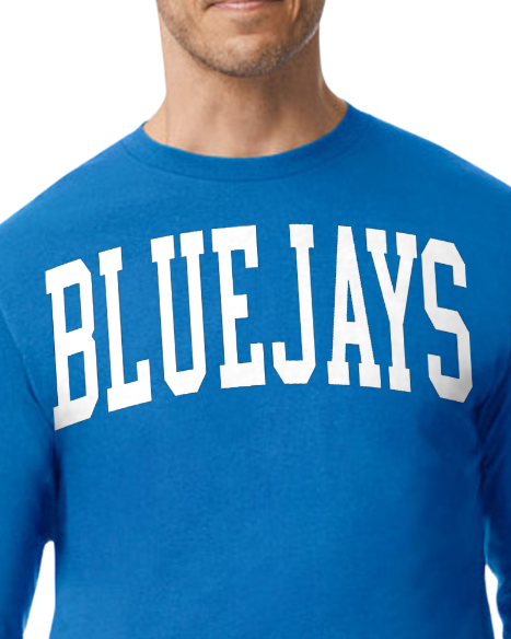 Adult Puff Letters - BlueJay