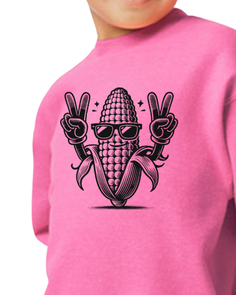 Youth Corn Peace Sign