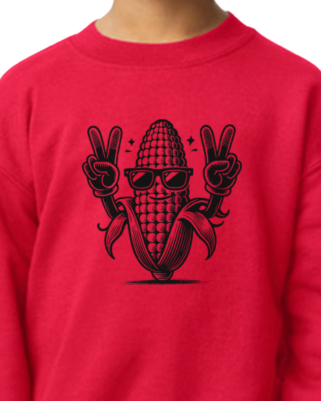 Youth Corn Peace Sign
