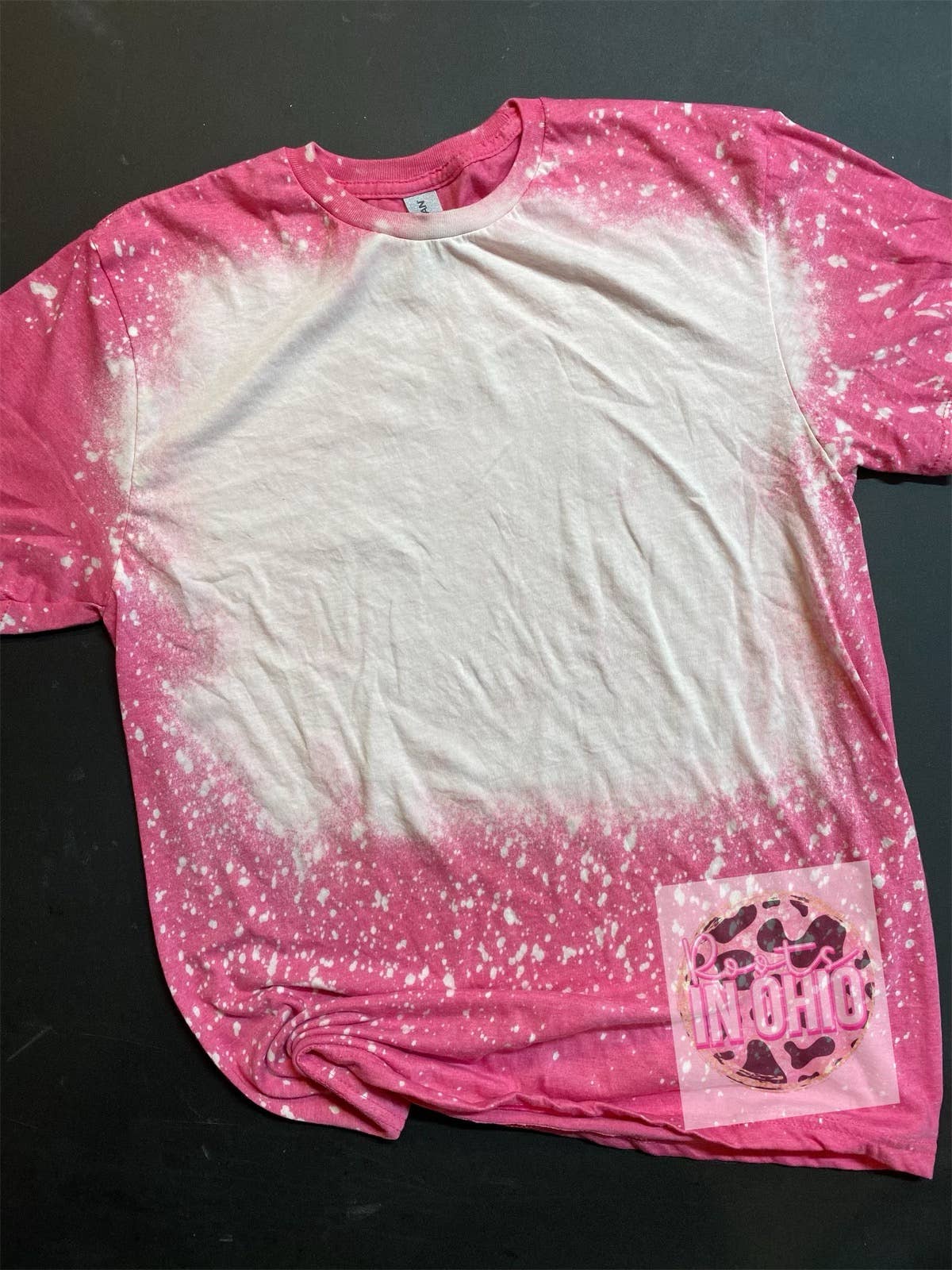 Roots.In.Ohio - Wholesale Blank Bleached T-shirts - bleached shirt: Heather Pink / L