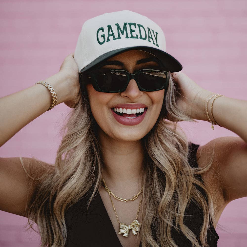 Katydid - GAMEDAY Wholesale Two-Toned Vintage Hat: Blue and White