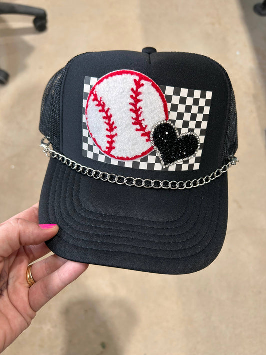 Vibes Hat Company - Over The Top Baseball Trucker Hat: White
