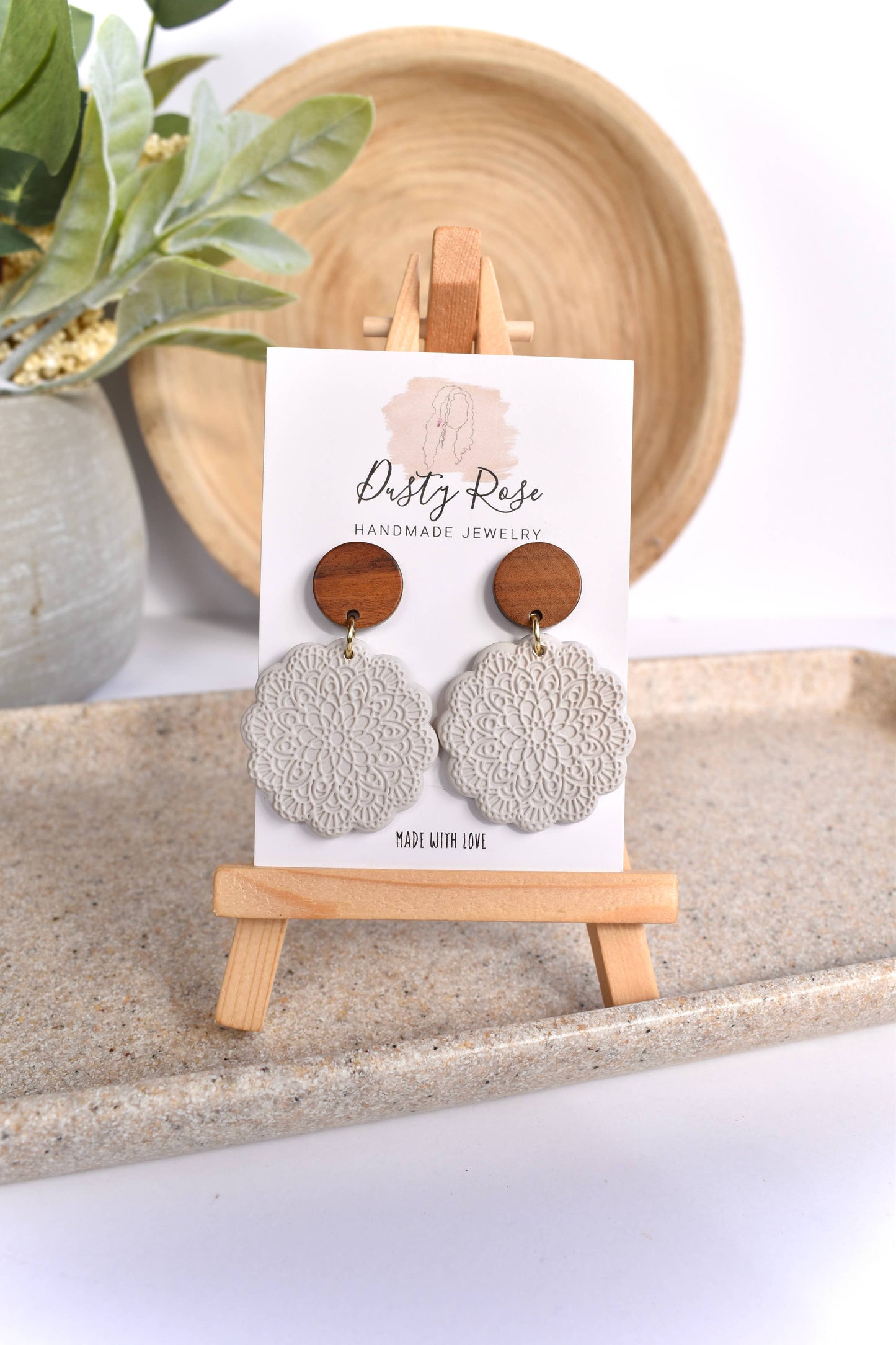 Dusty Rose Creations - Mandala Dangles