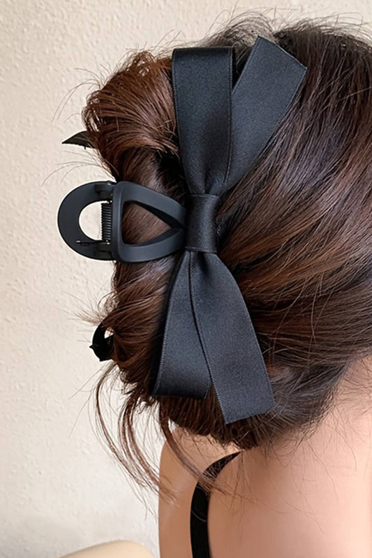 Little Daisy Closet - LDC Bow Decor Large Hair Claw Clip: Black