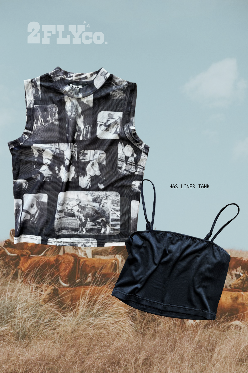 2 Fly Co - CATTLE CHROME *TANK: XL