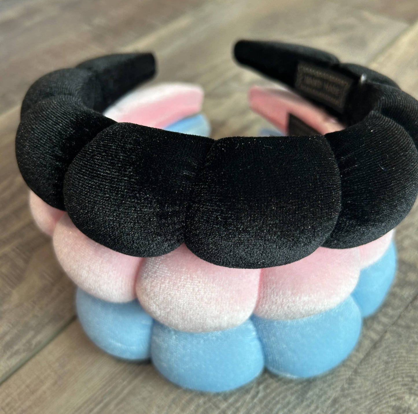 JILLIAN INK LLC - Velvet Spa Headband with matching Arm Cuffs: Blue