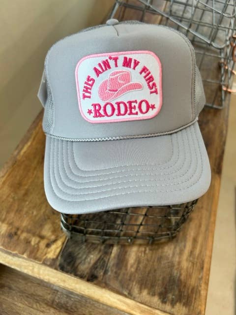 Vibes Hat Company - Aint My First Rodeo Trucker: Neon Pink Foam Trucker