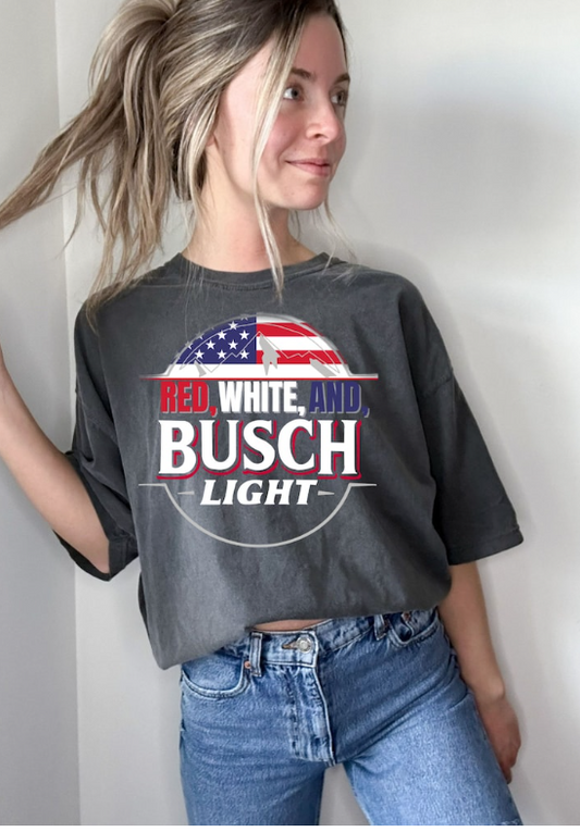 Red, White, and Busch Light Tee
