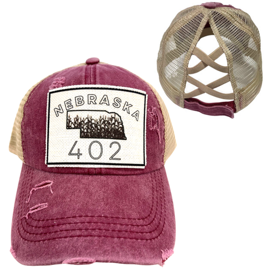 dkhandmade - NEBRASKA 402 PONYTAIL AND UNISEX HATS