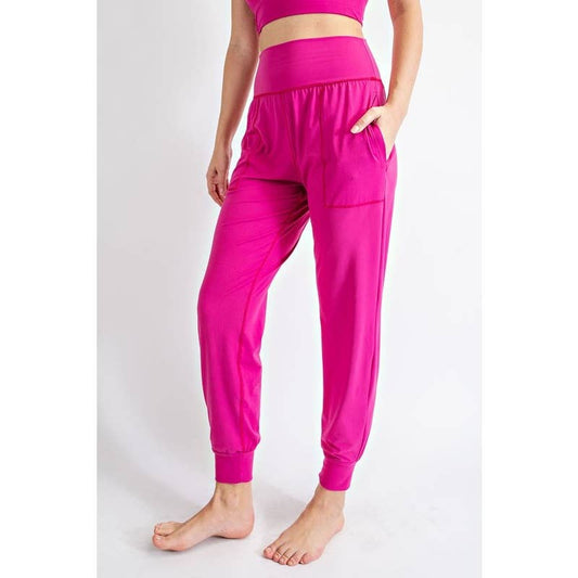 "U R My Sunshine" Wide Waistband Butter Soft Joggers with pleated elastic waist and pockets. Made from butter soft fabric for a comfortable and stylish fit.